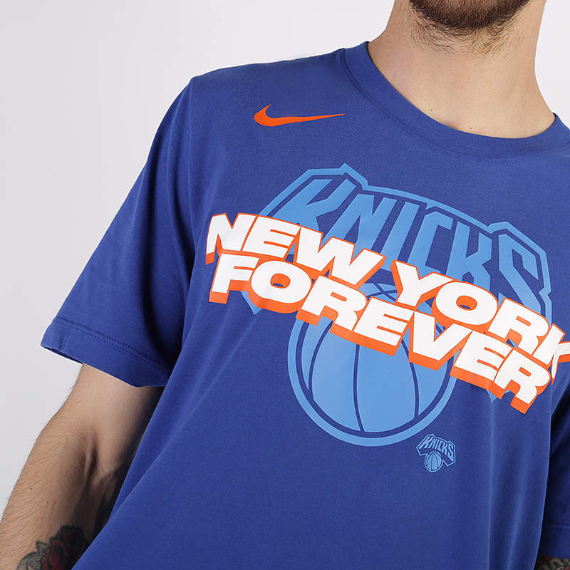 мужская синяя футболка Nike New York Forever AT0826-495 - цена, описание, фото 2